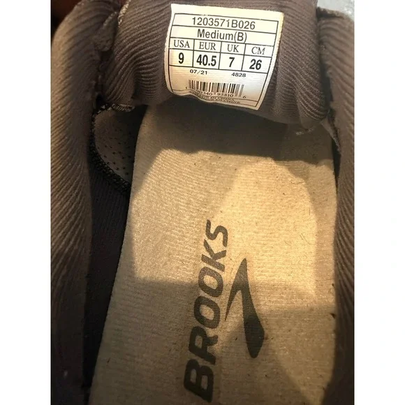 Brooks Levitate 5 Grey White Energize Neutral Running Shoes Mens 9 1203571B026 - Picture 7 of 10